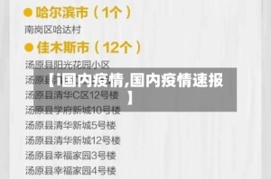 【i国内疫情,国内疫情速报】
