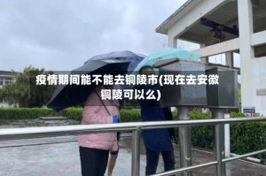 疫情期间能不能去铜陵市(现在去安徽铜陵可以么)