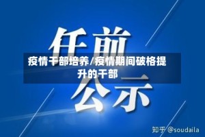 疫情干部培养/疫情期间破格提升的干部