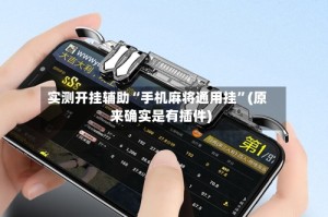 实测开挂辅助“手机麻将通用挂”(原来确实是有插件)