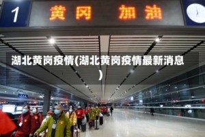 湖北黄岗疫情(湖北黄岗疫情最新消息)