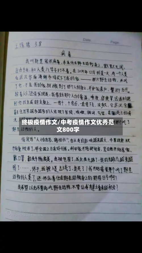 终极疫情作文/中考疫情作文优秀范文800字-第1张图片