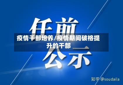 疫情干部培养/疫情期间破格提升的干部-第1张图片