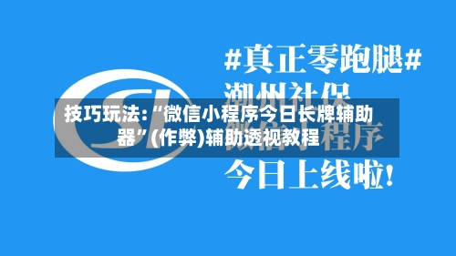 技巧玩法:“微信小程序今日长牌辅助器”(作弊)辅助透视教程-第1张图片