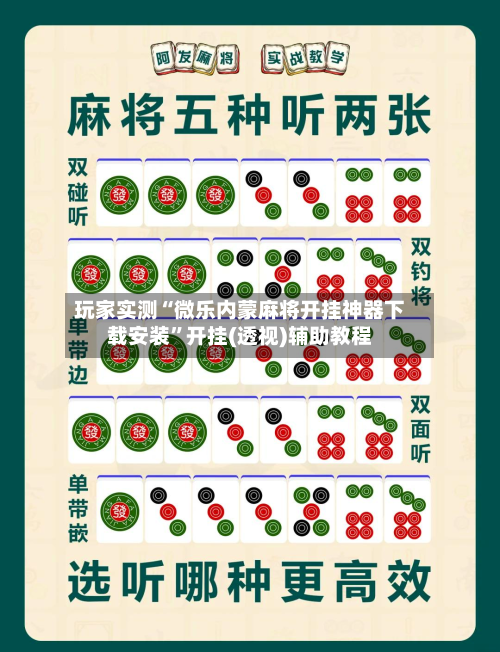 玩家实测“微乐内蒙麻将开挂神器下载安装	”开挂(透视)辅助教程-第2张图片