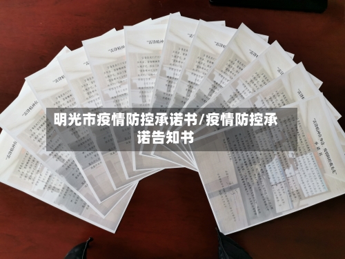 明光市疫情防控承诺书/疫情防控承诺告知书-第2张图片