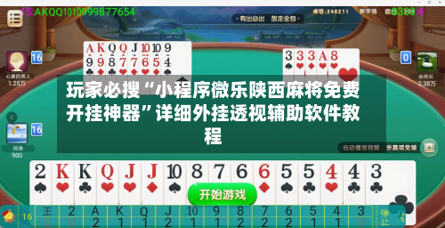 玩家必搜“小程序微乐陕西麻将免费开挂神器”详细外挂透视辅助软件教程-第2张图片