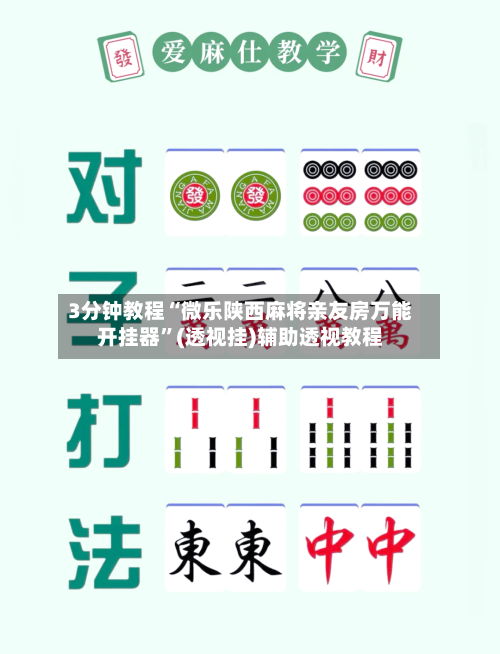 3分钟教程“微乐陕西麻将亲友房万能开挂器”(透视挂)辅助透视教程-第2张图片