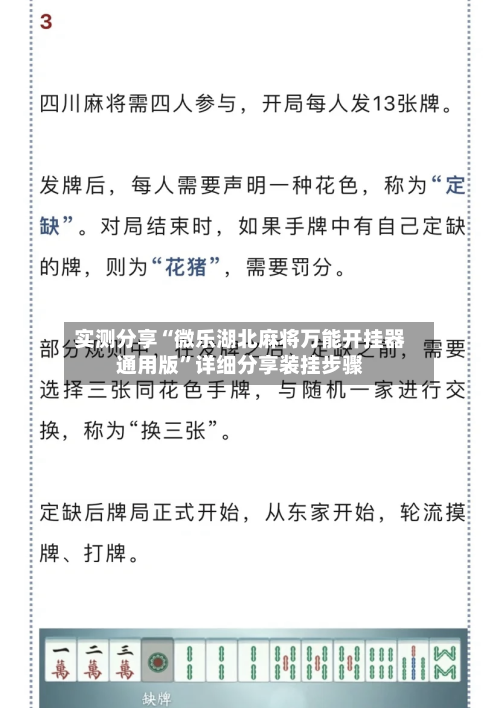 实测分享“微乐湖北麻将万能开挂器通用版”详细分享装挂步骤-第1张图片