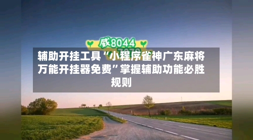 辅助开挂工具“小程序雀神广东麻将万能开挂器免费”掌握辅助功能必胜规则-第2张图片