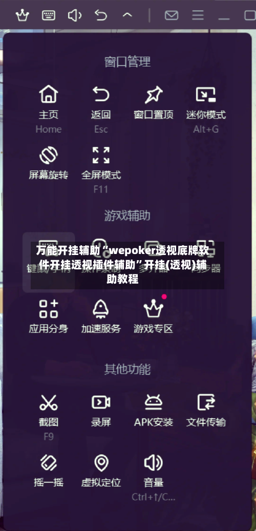 万能开挂辅助“wepoker透视底牌软件开挂透视插件辅助”开挂(透视)辅助教程-第2张图片