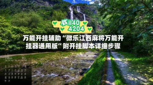 万能开挂辅助“微乐江西麻将万能开挂器通用版”附开挂脚本详细步骤-第2张图片
